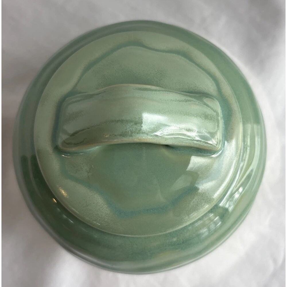 VTG Pfaltzgraff Seychelle’s Sugar Bowl 2006 Sea Green/ Blue Lagoon Multiple Uses - Picture 3 of 8